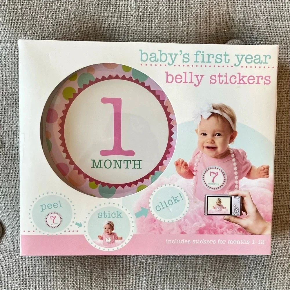 Baby’s first year belly stickers